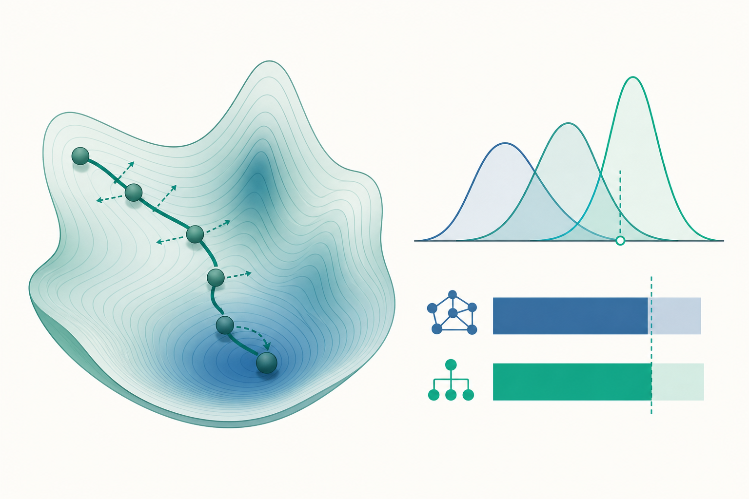 貝氏統計進階進階概念示意圖